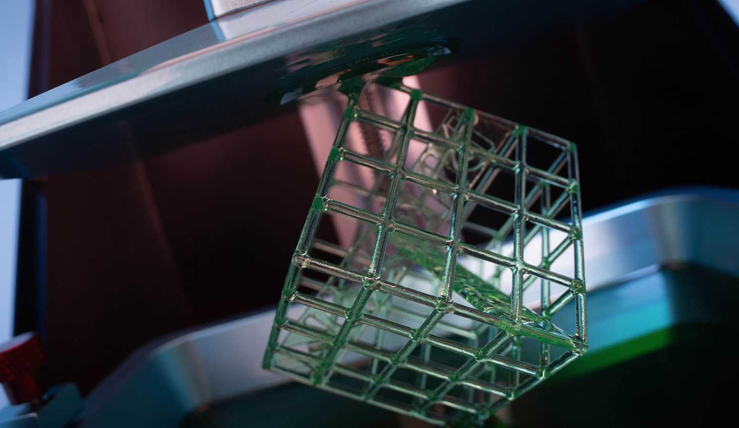 Inventor Charles Hull filed for a patent on his SLA technology in 1984 and went on to found 3D Systems. The image shown here is from one of the many competitors that have sprung up since.